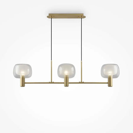 Pendelleuchte – Gold Finish, Aluminium Gehäuse, 3 Lichtquellen - Vision | Maytoni image