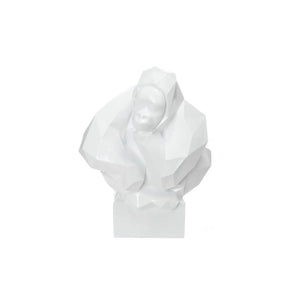 Skulptur – Weißes Kunstharz, Porzellanartige Optik, Breite Form - Kenya 210 | Kayoom