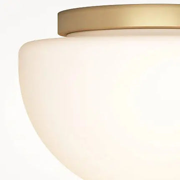Ceiling Light Golden Finish & Decorative Glass Shade - Glassy | Maytoni
