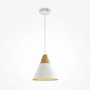 Pendelleuchte – Weißes Metall, Konisches Design, 22 cm Schirm - Bicones | Maytoni