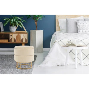 Hocker Samtbezug Stauraum Edelstahlgestell – Zero 525 | Kayoom - Esszett Luxury | Stilvolles Wohnen mit Charakter