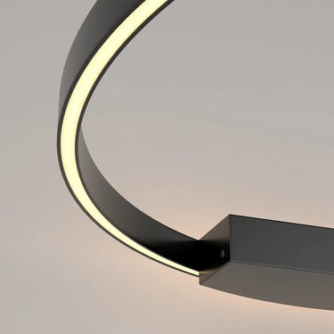 Wall lamp with black aluminum ring and white silicone diffuser – Rim | Maytoni