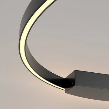 Wall lamp with black aluminum ring and white silicone diffuser – Rim | Maytoni