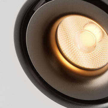 Deckenleuchte aus schwarzem Aluminium mit integrierter LED und warmweißem Licht – Yin | Maytoni - Esszett Luxury | Stilvolles Wohnen mit Charakter