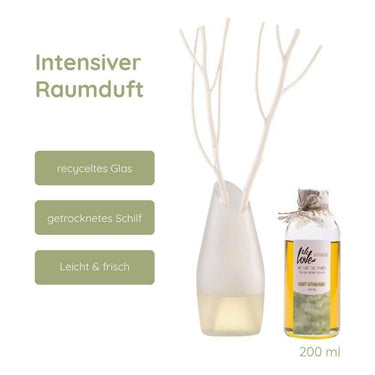 Diffuser - Light Lemongrass 200ml (100% Ätherisches Öl) von We Love The Planet - Esszett Luxury | Stilvolles Wohnen mit Charakter