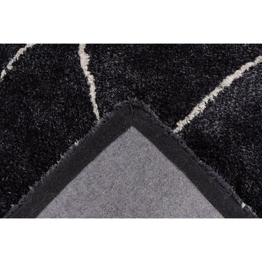 Teppich – Hochflor Design, Rautenmuster, Anthrazit Farbton, 200 x 290 cm - Orlando 525 | Kayoom