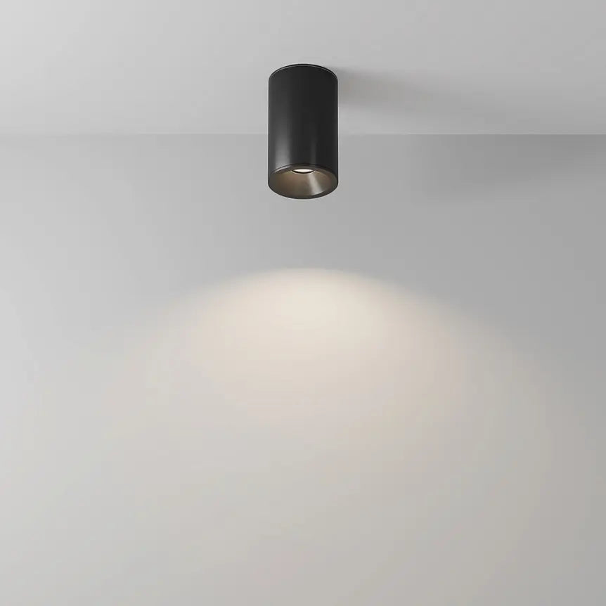 Deckenleuchte – Schwarzes Finish, Aluminium Gehäuse, GU10 Fassung, Ø6,5 cm - Zoom | Maytoni