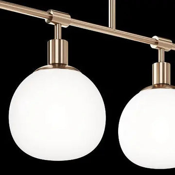 Pendant Light with Opal Glass Diffusers and Modern Design Brass Finish – Erich | Maytoni