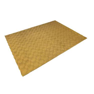 Teppich – Honigfarbener Luxus, Weicher Hochflor, Baumwollmix 170 cm - Glow 825 | Kayoom