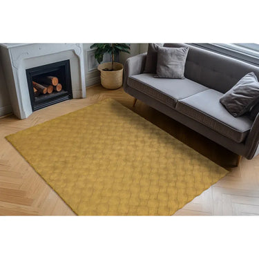 Teppich – Honig Ton, Weicher Flor, Baumwollmix 150 cm - Glow | Kayoom