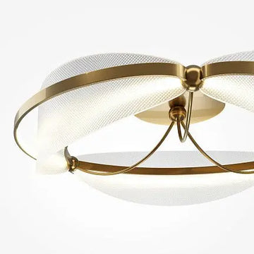 Ceiling Light Brass Finish & Structured Acrylic Diffuser – Breeze | Maytoni