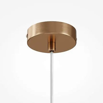 Pendant Lamp Brushed Gold Mesh Round Design – Basic Form | Maytoni