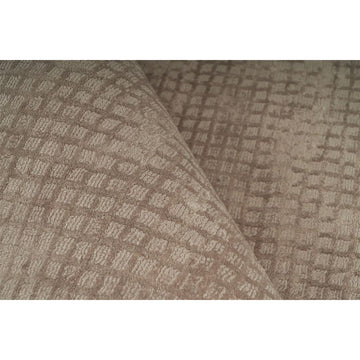 Teppich – Taupe Viskose, Weiche Oberfläche, Pflegeleicht Design, 150 cm - Bridget 125 | Kayoom