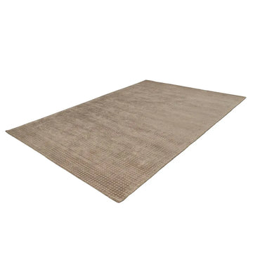 Teppich – Taupe Viskose, Weiche Oberfläche, Pflegeleicht Design, 150 cm - Bridget 125 | Kayoom
