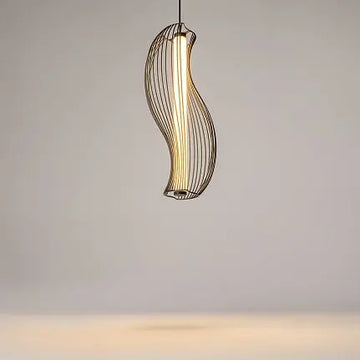 Pendant Light Black Metal Acrylic Elements Modern Linear Design – Shadows of the Past | Maytoni