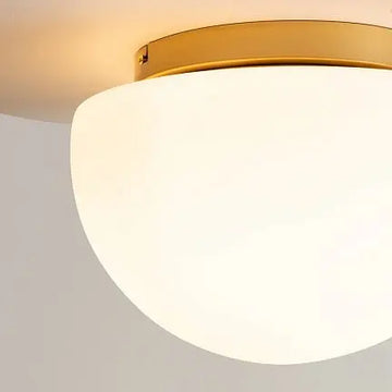 Ceiling Light Golden Finish & Decorative Glass Shade - Glassy | Maytoni