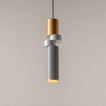 Pendelleuchte – Schwarzes Metall, Silber-Gold Akzent, GU10 Fassung, IP20 Schutz, Ø9,5 cm - Palette | Maytoni