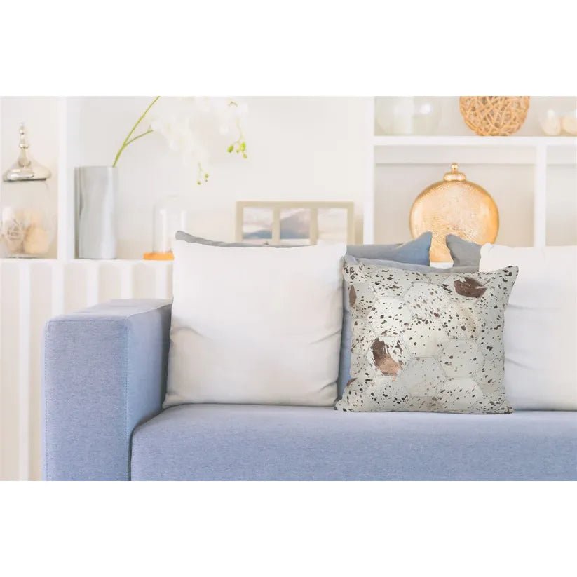 Kissen Leder Metallic - Effekt Handgefertigt – Spark 210 | Kayoom - Esszett Luxury | Stilvolles Wohnen mit Charakter