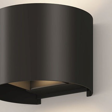 Fassadenbeleuchtung Schwarzer Metallszylinder LED 6 W 3000 K IP54 – Fulton | Maytoni - Esszett Luxury | Stilvolles Wohnen mit Charakter