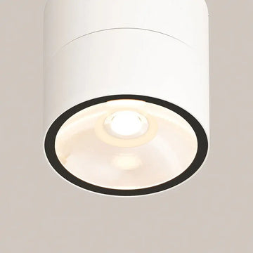Deckenleuchte – Weißes Metall mit Glas, 5 W LED, Warmweiß, 9 cm Höhe - Spin | Maytoni