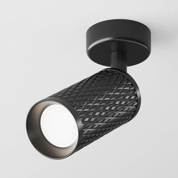 Deckenleuchte Schwarze Aluminium - Oberfläche – Focus Design | Maytoni - Esszett Luxury | Stilvolles Wohnen mit Charakter