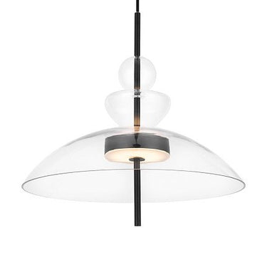 Pendelleuchte Matt Schwarzer Metallrahmen Rauchgraue ovale Gläser LED 12 W 3000 K – Bangkok | Maytoni - Esszett Luxury | Stilvolles Wohnen mit Charakter