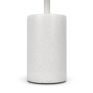 Table Lamp White Metal Marble Base & Glossy Glass Diffuser – Kyoto | Maytoni