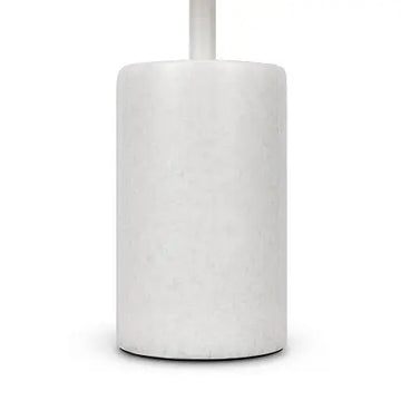 Table Lamp White Metal Marble Base & Glossy Glass Diffuser – Kyoto | Maytoni