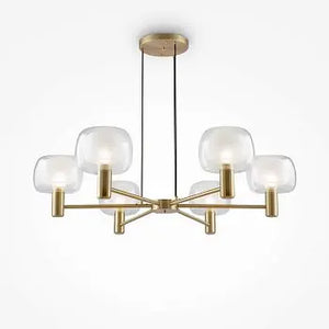Pendant Light Gold Frame Double Glass Modern Design & LED – Vision | Maytoni