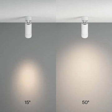 Ceiling Light White Aluminum LED Adjustable Beam Angle 15°–50° – Focus Zoom | Maytoni