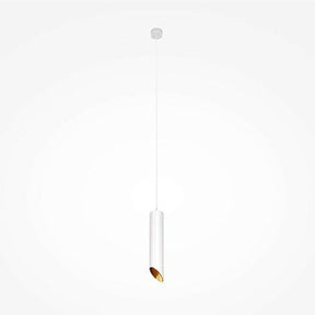 Pendelleuchte Weißes Aluminiumgehäuse mit goldfarbenem Akzent, Glasdiffusor und LED - kompatibel – Arc | Maytoni - Esszett Luxury | Stilvolles Wohnen mit Charakter