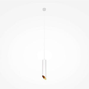 Pendelleuchte Weißes Aluminiumgehäuse mit goldfarbenem Akzent, Glasdiffusor und LED - kompatibel – Arc | Maytoni - Esszett Luxury | Stilvolles Wohnen mit Charakter