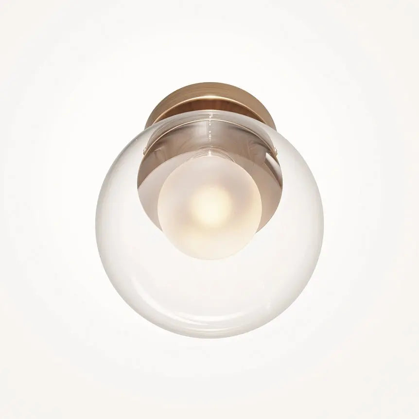 Wall Light Brushed Gold, Metal Mesh, Round Design – Basic form | Maytoni