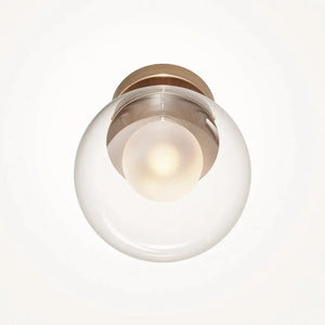 Wall Light Brushed Gold, Metal Mesh, Round Design – Basic form | Maytoni