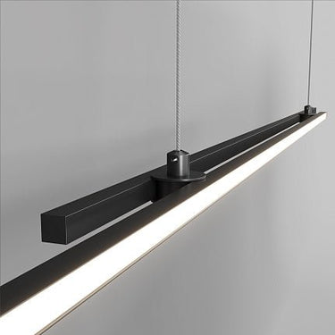Pendelleuchte Minimalistisches Design aus schwarzem Metall Lineares Design & Integrierte LED – Halo | Maytoni - Esszett Luxury | Stilvolles Wohnen mit Charakter