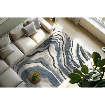 Teppich – Edle Grautöne, Weicher Kurzflor, Zeitlose Eleganz, 140 cm - Firenze 486 | Kayoom