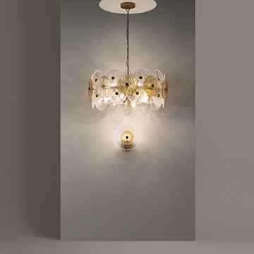 Wandleuchte Gold, bernsteingetöntes Ovalglas, E14 40 W – Aster | Maytoni - Esszett Luxury | Stilvolles Wohnen mit Charakter