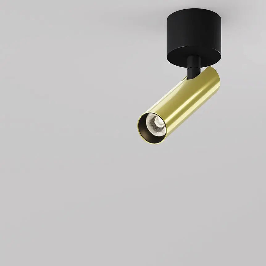 Ceiling Light Black & Brass-Aluminum 6W LED 3000K 36° Beam Angle – Focus T | Maytoni