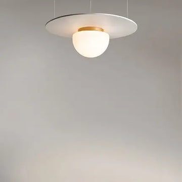 Ceiling Light Golden Finish & Decorative Glass Shade - Glassy | Maytoni