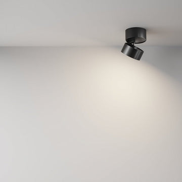 Deckenleuchte aus mattschwarzem Aluminium mit LED und linearer Leiste – Onda | Maytoni - Esszett Luxury | Stilvolles Wohnen mit Charakter