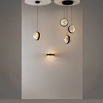 Wall light Black, metal frame, integrated 6W LED 2700K, modern – Misterio | Maytoni