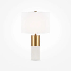 Tischleuchte – Messing, Alabaster, 65 cm Höhe, E27 Sockel - Bianco | Maytoni