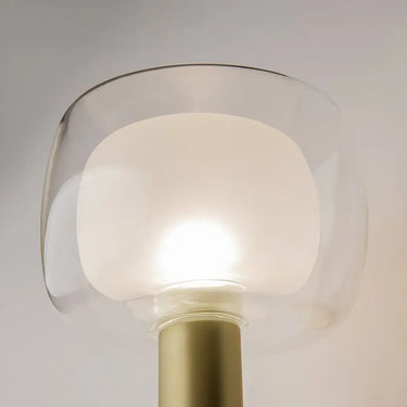 Gold Aluminium Wall Lamp with Double Glass Dome – Vision | Maytoni