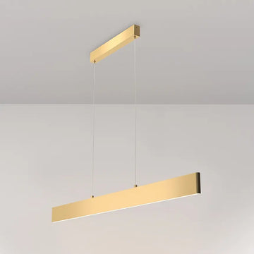 Pendelleuchte – Mattgold Finish, Metallgehäuse, 30 W Leistung, 150 cm Höhe, Warmweiß - Step | Maytoni