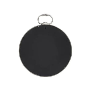 Wandspiegel – Runde Form, Modernes Design, Silber Schwarz - Eleganca 425 | Kayoom