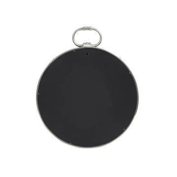 Wandspiegel – Runde Form, Modernes Design, Silber Schwarz - Eleganca 425 | Kayoom