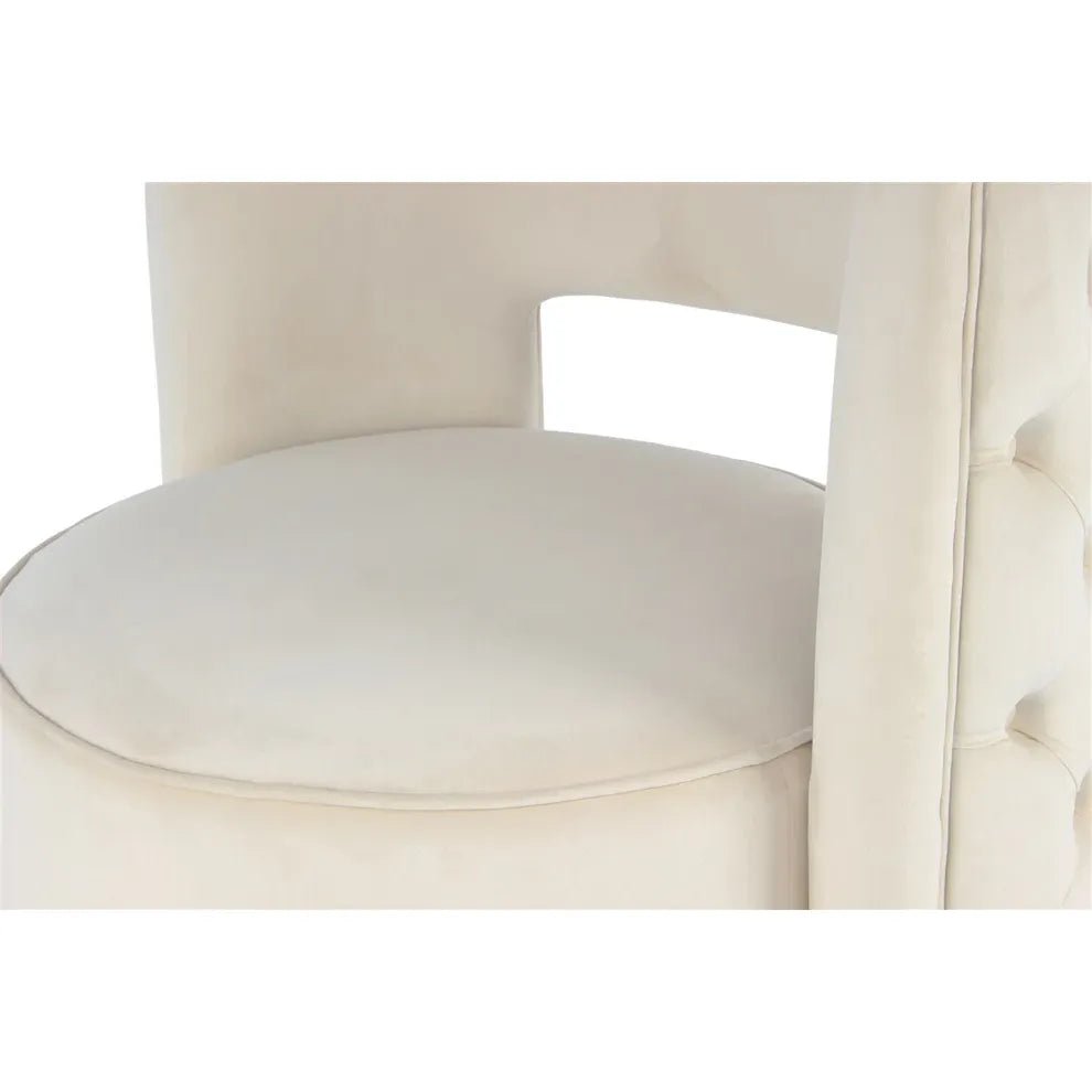 Sessel mit Samtbezug glamuröser Steppung & 360° Drehfunktion – Beverly 125 | Kayoom - Esszett Luxury | Stilvolles Wohnen mit Charakter