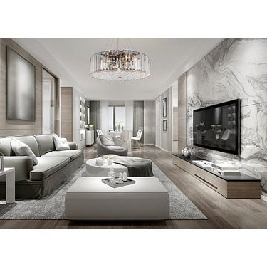 Deckenleuchte chromfarben Kristallakzente 6×E27 – MOD080CL - 06CH | Maytoni - Esszett Luxury | Stilvolles Wohnen mit Charakter