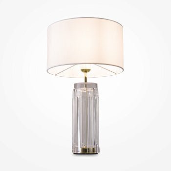 Tischleuchte Skulpturales Glas Stoffschirm & Eleganter Akzent – Muse | Maytoni - Esszett Luxury | Stilvolles Wohnen mit Charakter