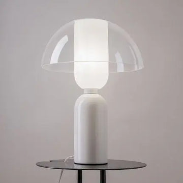 Tischleuchte – Weißes Metall, Keramik und Glas, 1× E14 Fassung, 40 W Leistung, Ø30 cm - Memory | Maytoni
